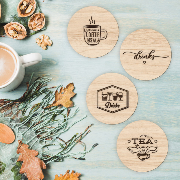 Podtácky pod poháre - Kolekcia drinky (4 ks)