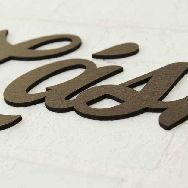 Drevený citát z Biblie - nálepka na stenu