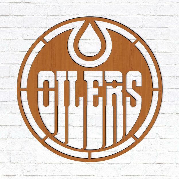 Edmonton Oilers - Logo on the Wall