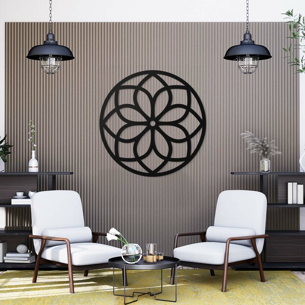 Simple Mandala on the Wall - Joy