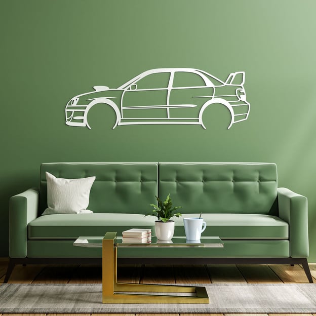 Tablou din lemn pentru perete - Subaru Impreza