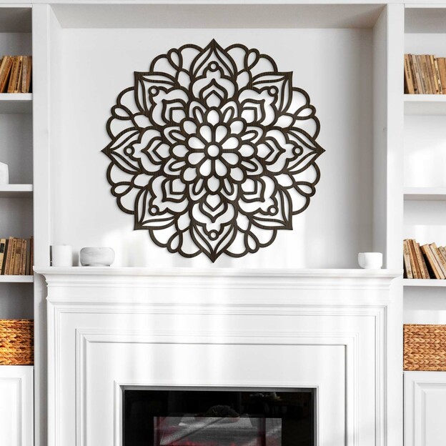 Wooden 3D Mandala on the Wall - Neferet
