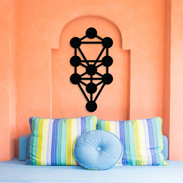 Wooden Tree of Life Wall Art - Kabbalah