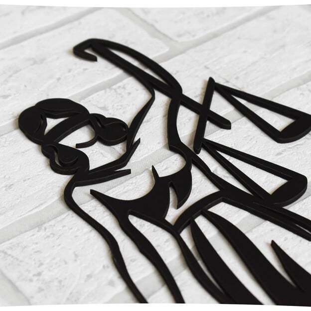Wooden Wall Art - Goddess of Justice