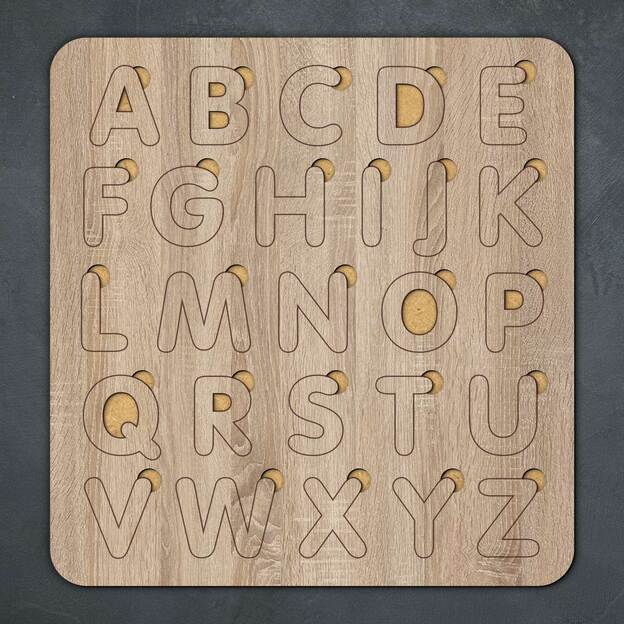 Drevená detská hračka - Abeceda
