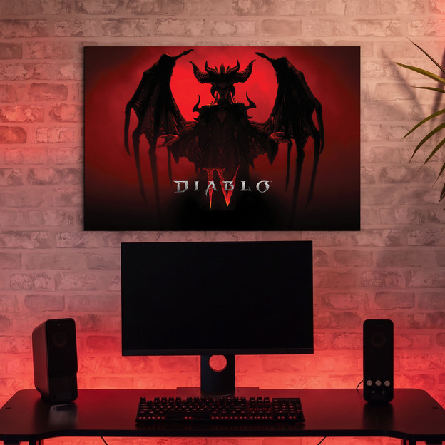 Gaming obraz na dřevě - Diablo IV