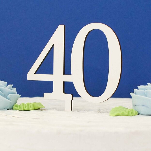  Čislica do torty z dreva 40 