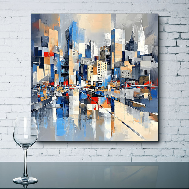 Abstract Wall Art - Urban City