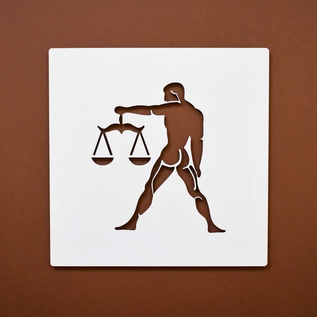 Wooden Wall Decoration - Libra Sign