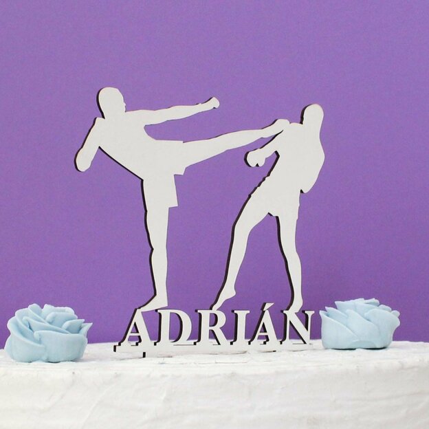 Drevené figúrky na tortu - Bojové umenie