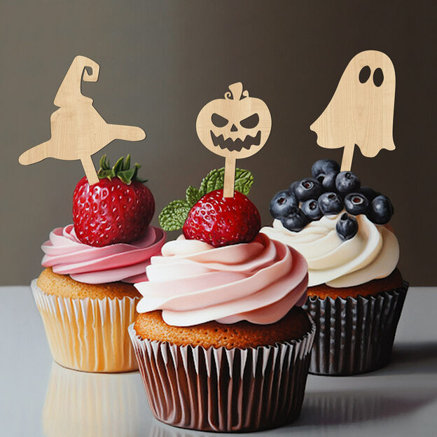 Halloweeni muffin beszúró 12 db