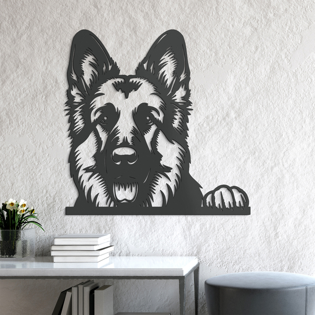 3D Wall Art - German Shepherd