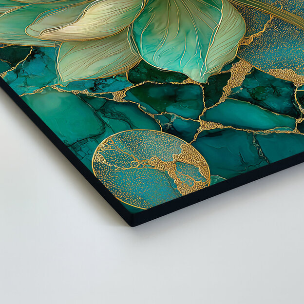 Smaragd zöld lótusz - Luxus fa kép