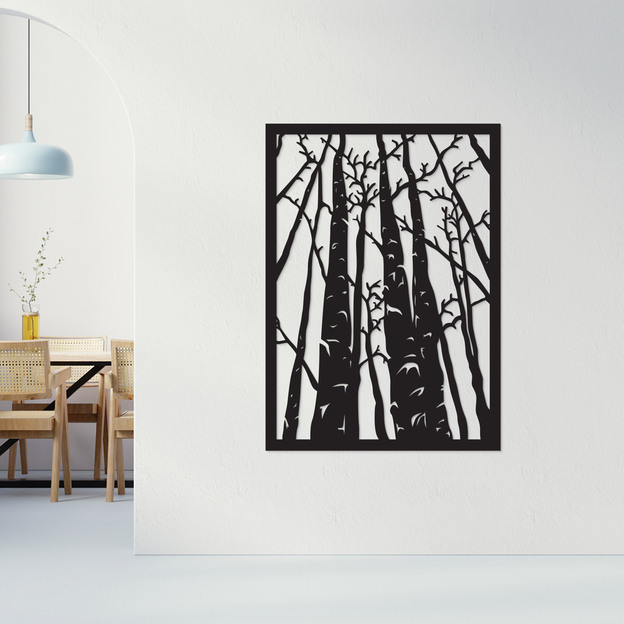 Wooden Wall Art - Birches