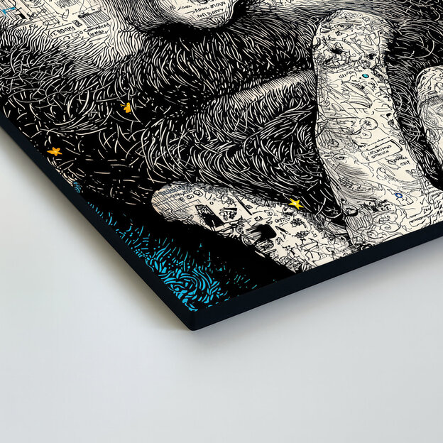 Doodle art obraz - Mapa mysle