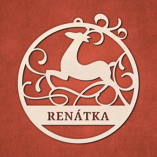 Vianočná guľa s menom 