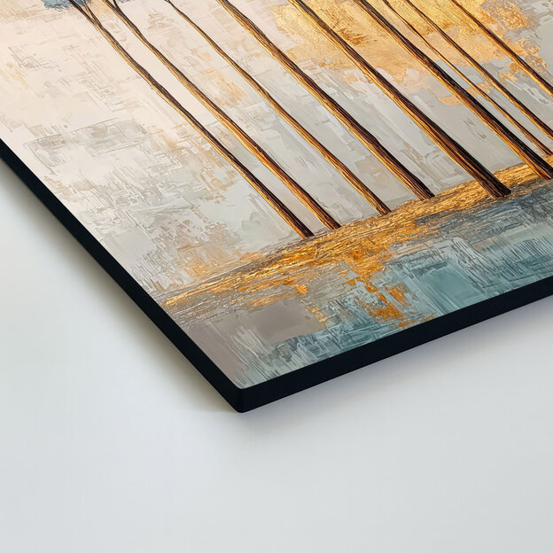 Tablou din lemn elegant - Pădurea aurie