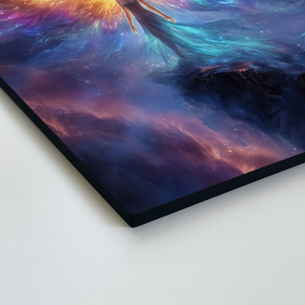 Drevený obraz anjela - Nebeský ochranca