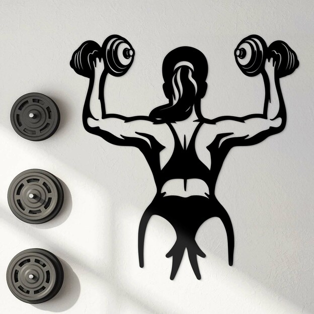 Gift for Sportswoman - Wooden Wall Art of Woman