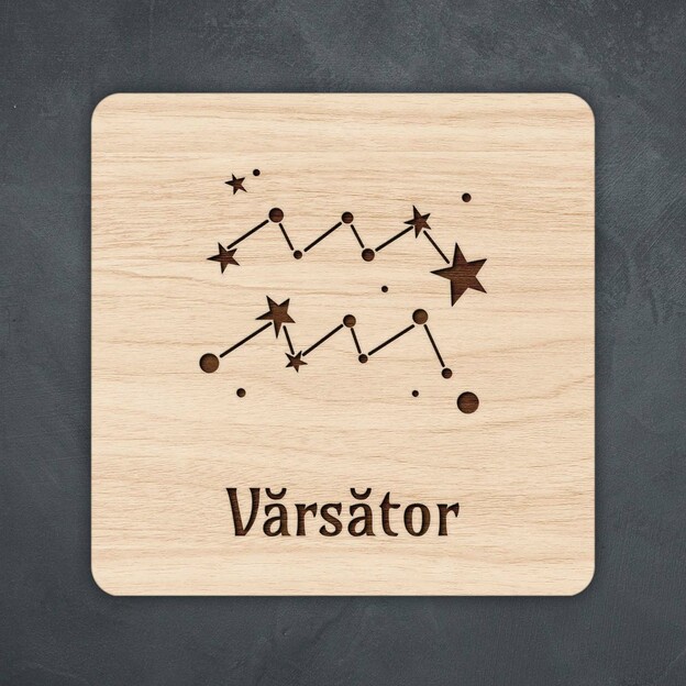 Suport pentru pahar - Semnul zodiacal Vărsător
