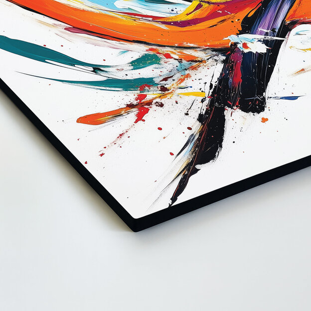 Artă abstractă - Tablou pe lemn