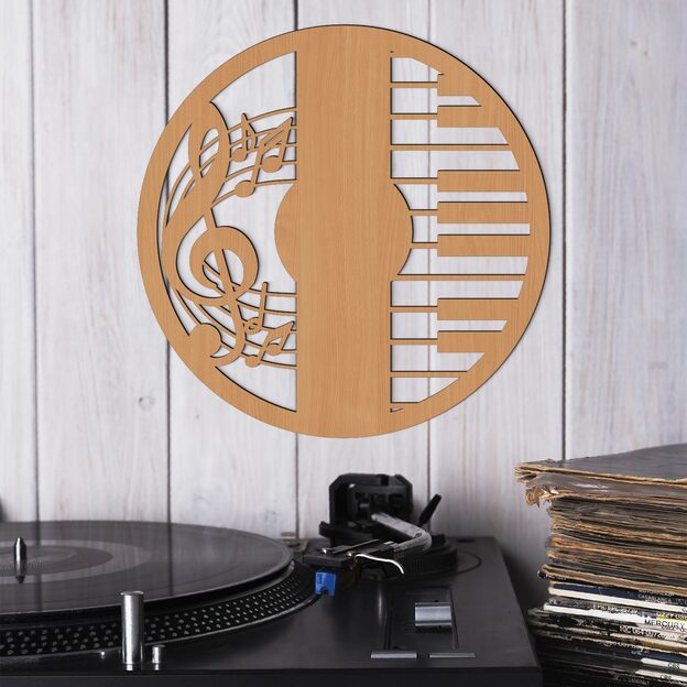 Wooden Wall Art - Notes