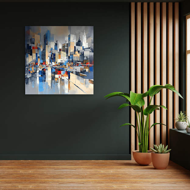 Abstract Wall Art - Urban City