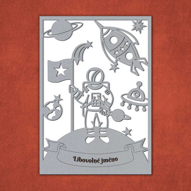 Tabulka se jménem pro dítě - Astronaut 