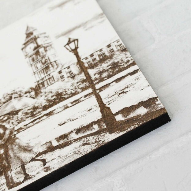 Wooden Picture for Living Room - Loving Couple