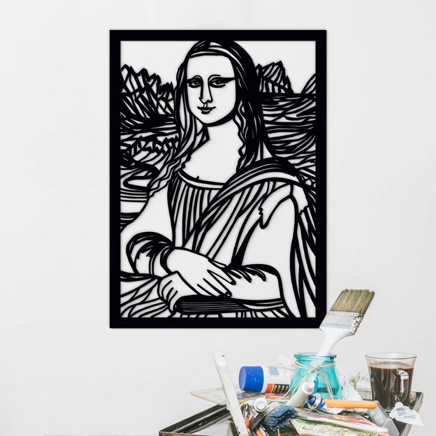 Wooden Picture - Mona Lisa - Leonardo da Vinci