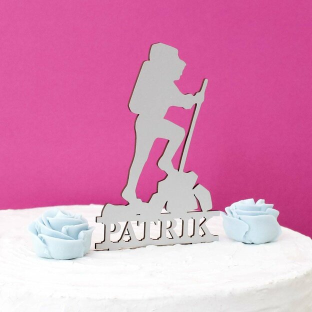 Zápich na tortu s menom - Horolezec 