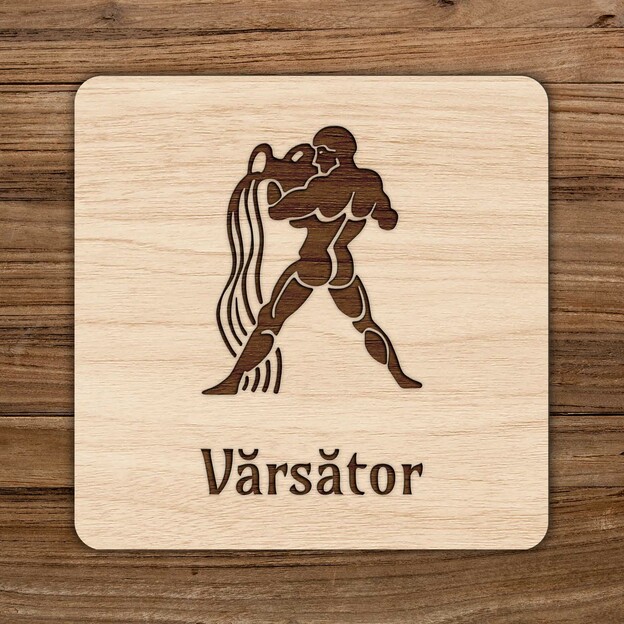 Suport pentru pahar - Zodia Vărsător