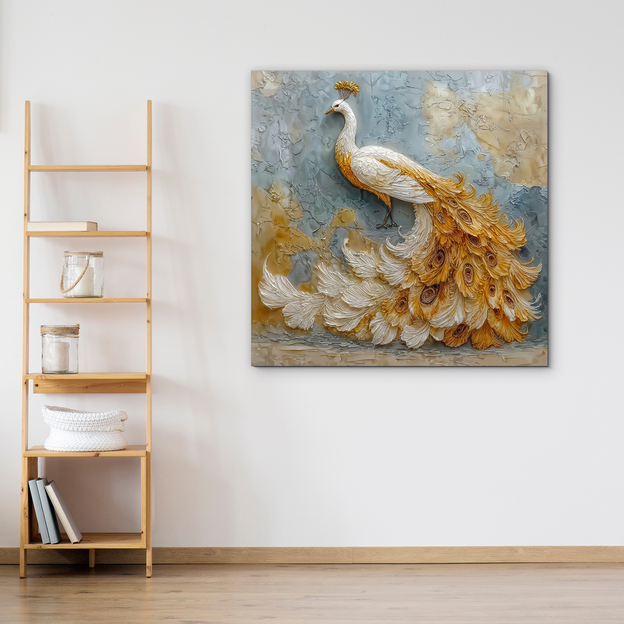 Luxury peacock painting