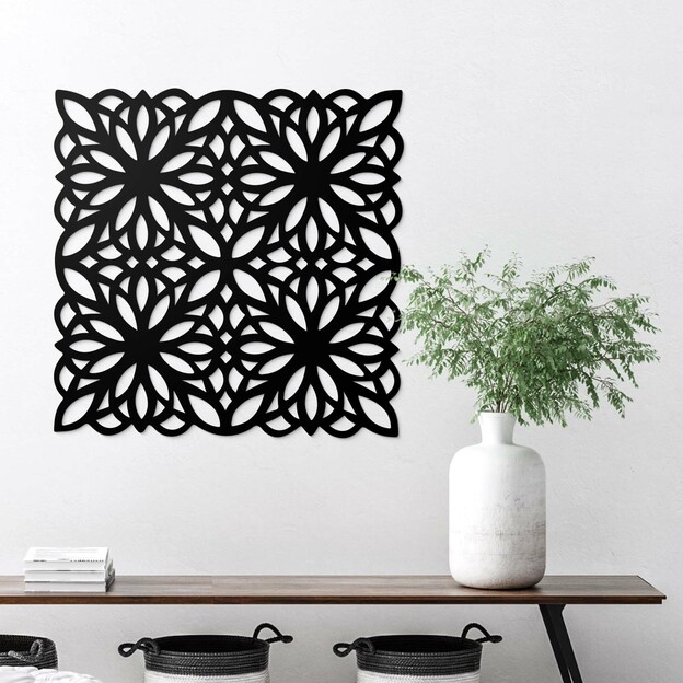 Wooden Wall Ornament - Flowers