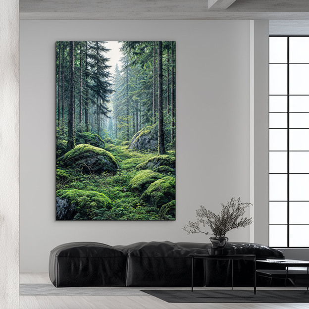 Wooden picture - Deep forest