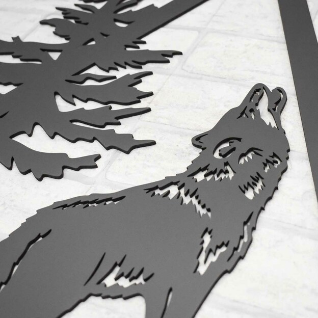 Cut-out 3D Wall Art - Wild Wolf