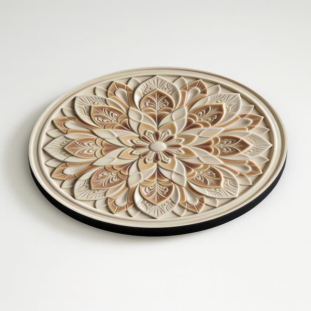 Obraz mandala do jedálne - Kruhový rozkvet