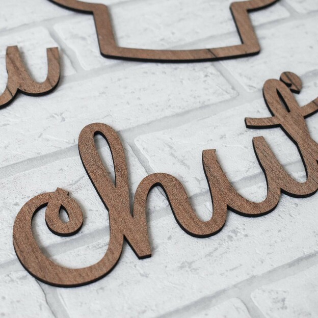 Dřevěný nápis do kuchyně - Dobrou chuť