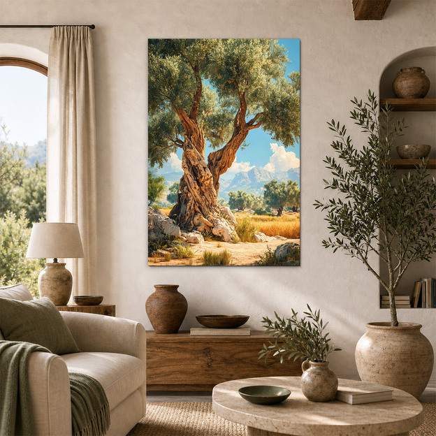 Mediterranean image of an olive tree