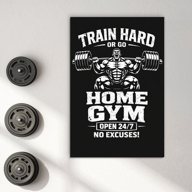 Motivačný obraz do posilňovne - Home Gym