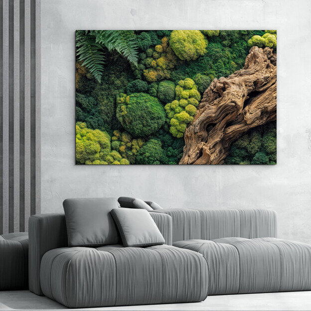 Moss picture on the wall (UV printing)