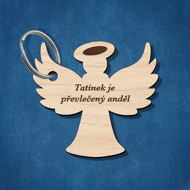 Dárek pro tátu - Klíčenka anděl
