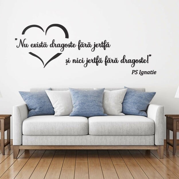 Citat de dragoste - Autocolant living