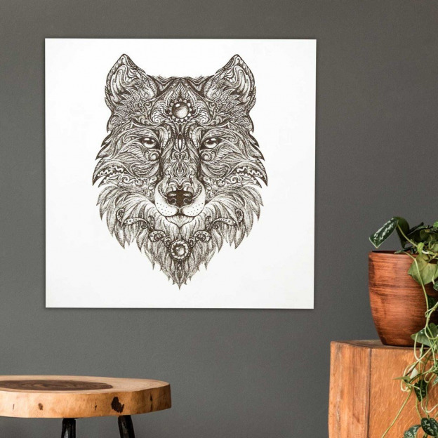 3D Wooden Picture - Mystic Wolf