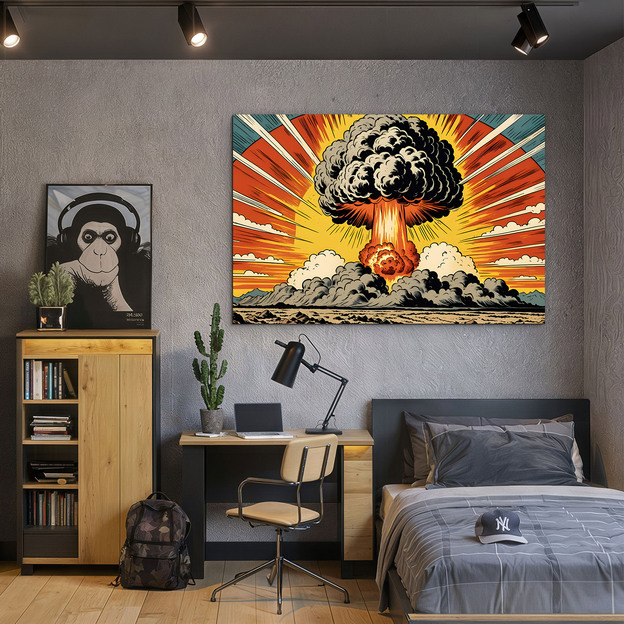 Pop art obraz - Atómový hríb