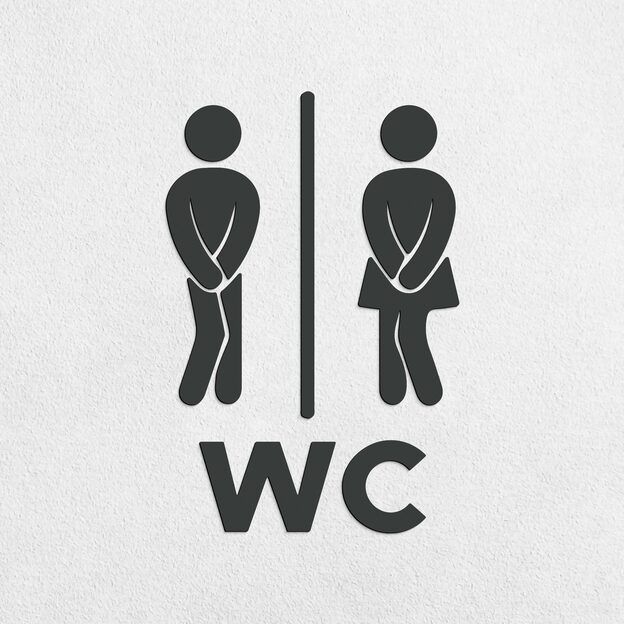 Wooden Symbols - Women&#039;s and Men&#039;s WC