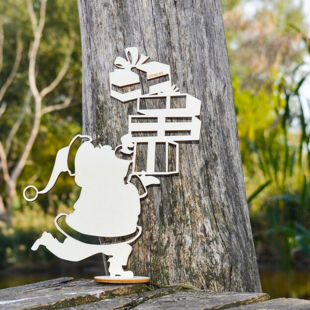 Santa Claus - Drevená postavička