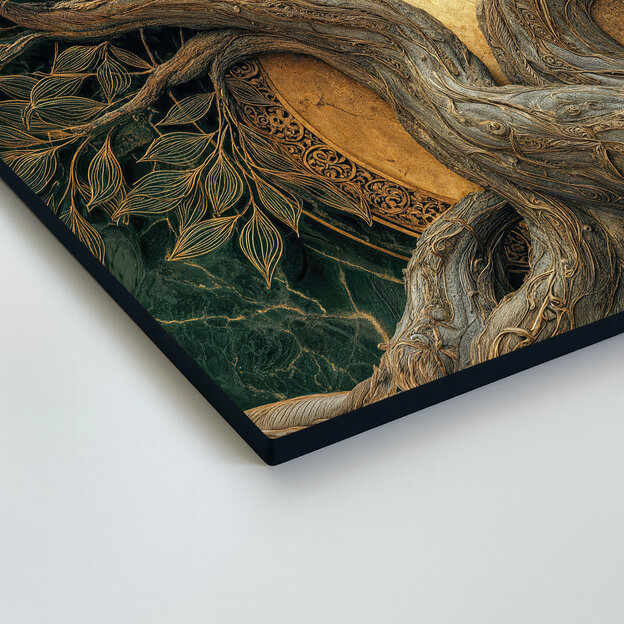 Drevený obraz - Strom slnka