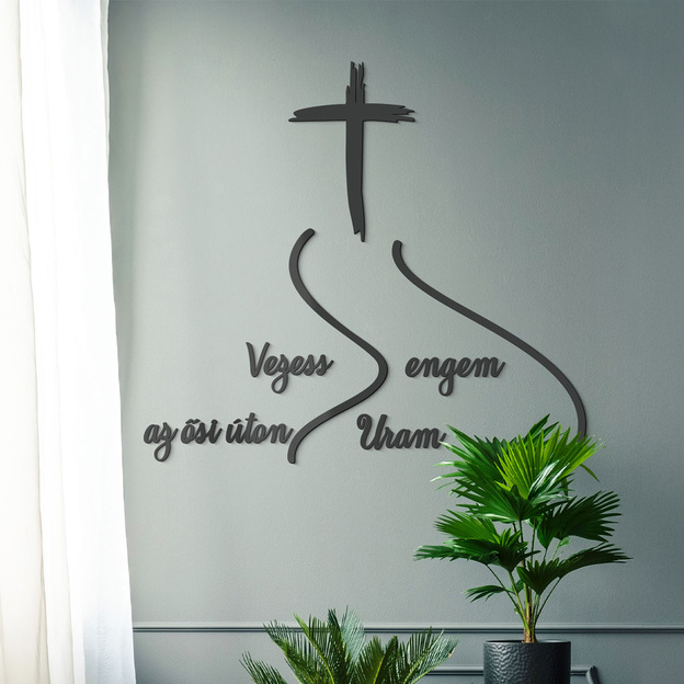 Bibliai idézet fából - Vezess engem az ősi úton, Uram