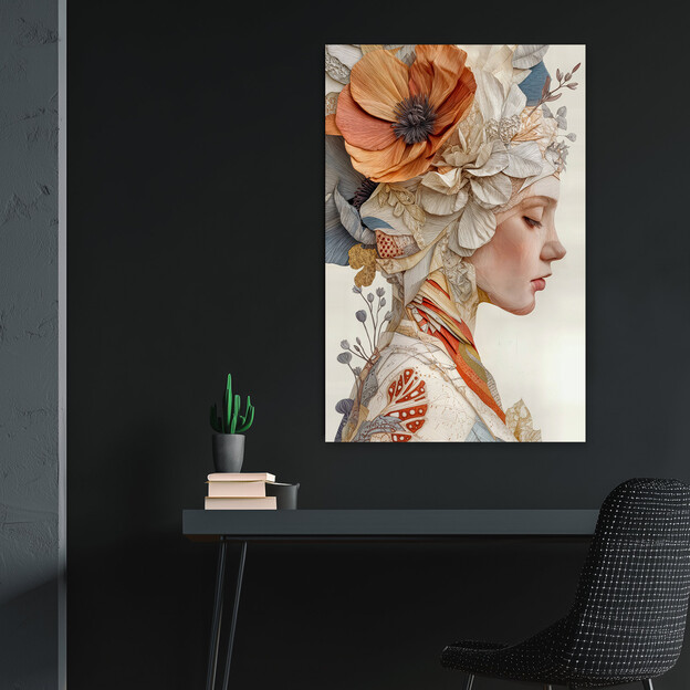 Image - Girl with flowers in her hair